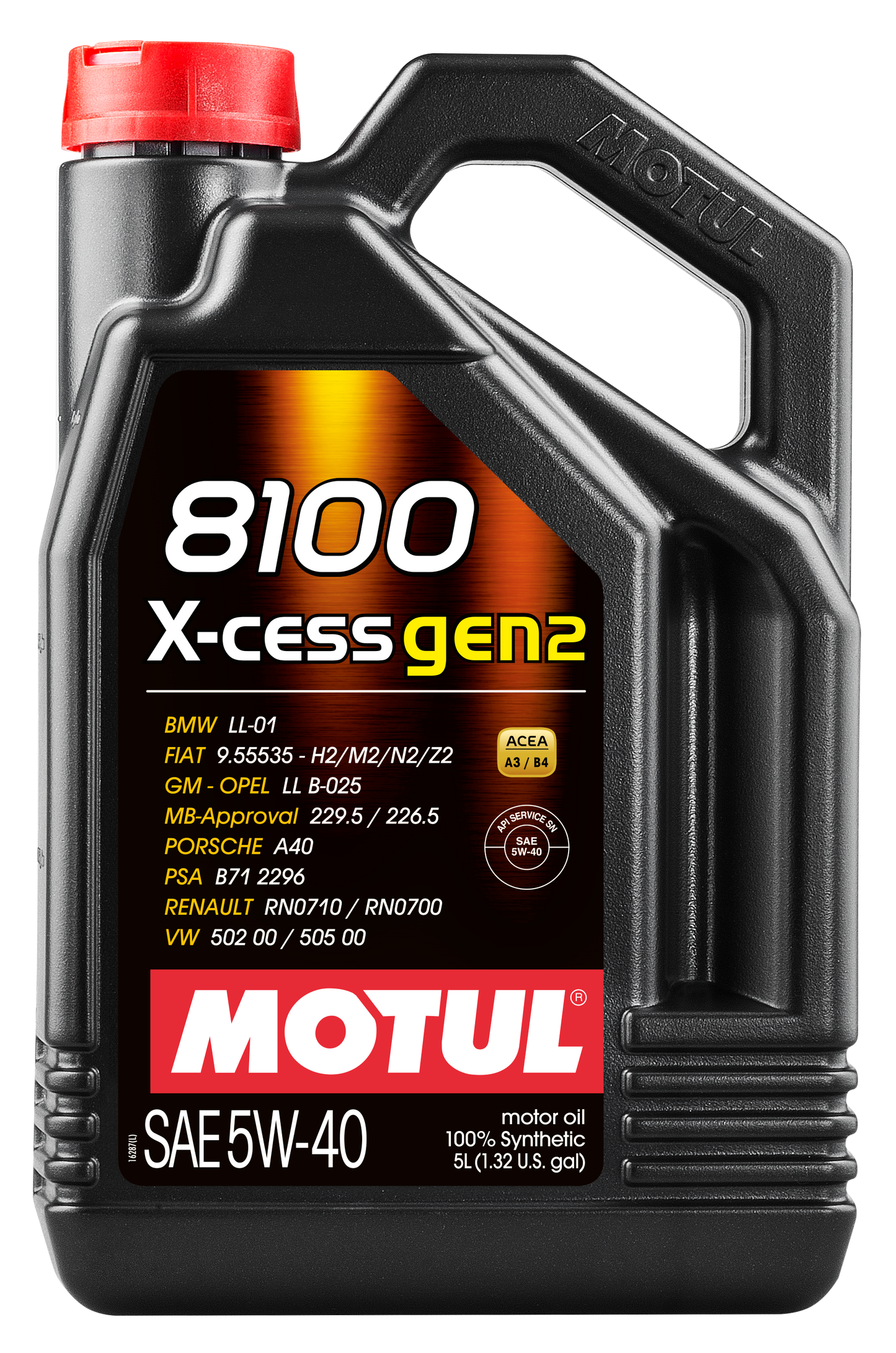 MOTUL 8100 X-CESS GEN2 5W-40 A3/B4 FULLY SYNTHETIC ENGINE OIL