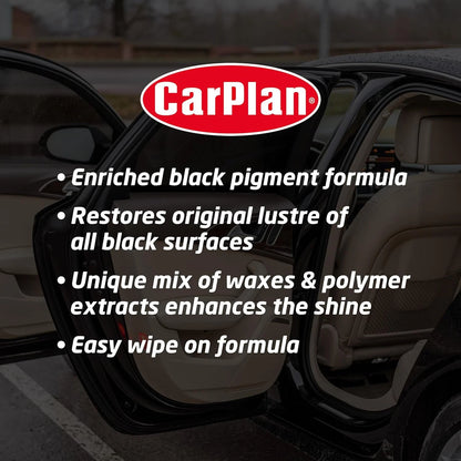 CARPLAN BLACK TRIM WAX 350ML