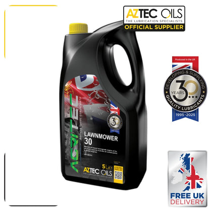 AZTEC AGRITEC LAWNMOWER SAE 30 ENGINE OIL API SE/CC - 5L