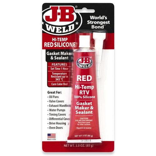 JB WELD HI-TEMP RED SILICONE GASKET & SEALANT 85G