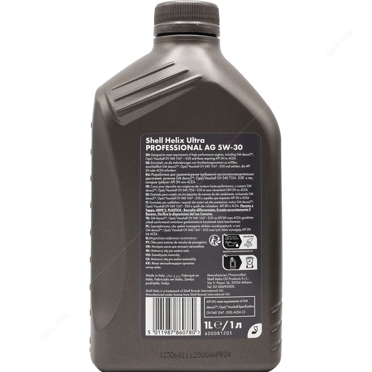 SHELL HELIX ULTRA PROFESSIONAL AG 5W-30