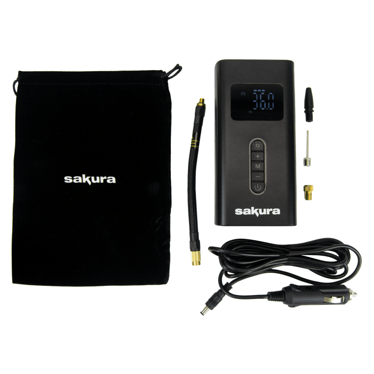 SAKURA CORDLESS TYRE INFLATOR WITH POWER BANK