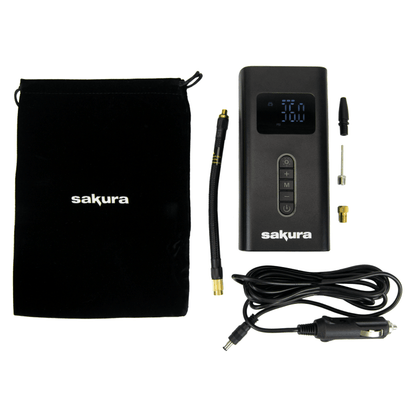 SAKURA CORDLESS TYRE INFLATOR WITH POWER BANK