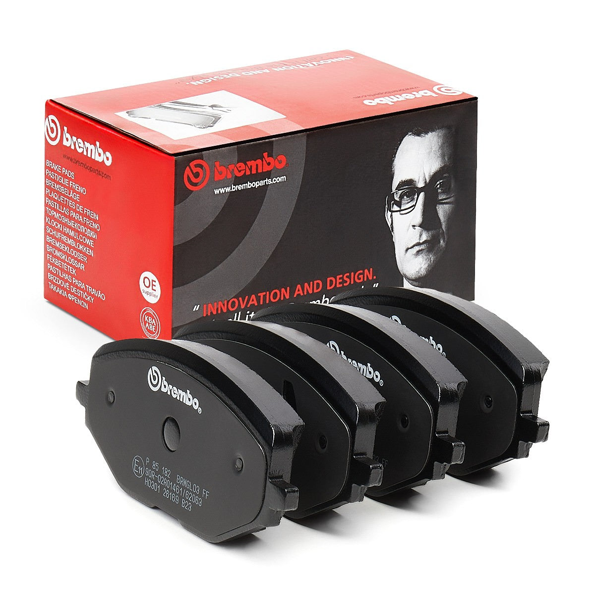 BREMBO BRAKE PAD FOR AUDI/CUPRA/FORD/SEAT/SKODA/SKODA (SVW)/VW/VW (FAW)/VW (SVW), FRONT